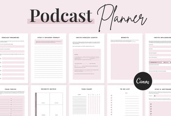 Ladystrategist Podcast Planner Canva Template instagram canva templates social media templates etsy free canva templates