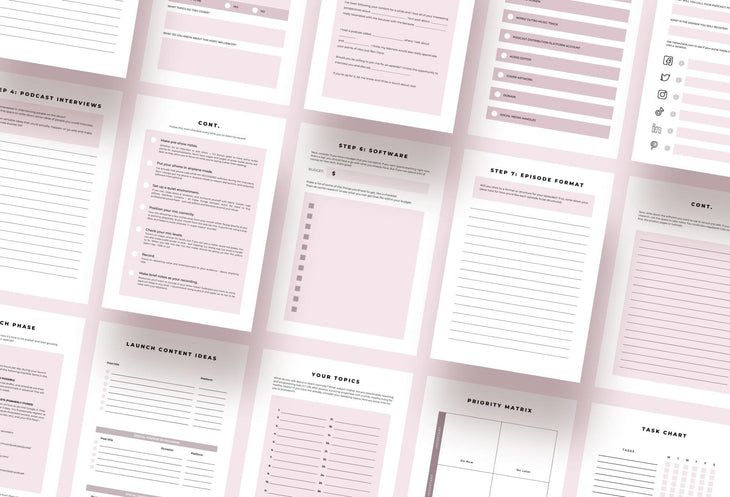 Ladystrategist Podcast Planner Canva Template instagram canva templates social media templates etsy free canva templates