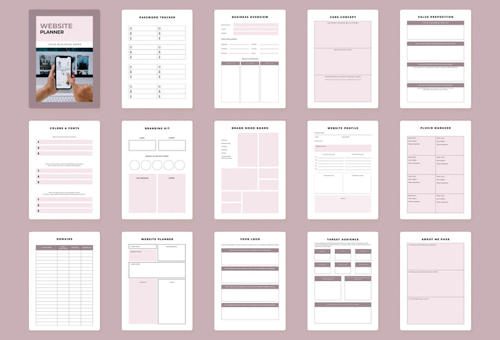 Ladystrategist Website Planner Canva Template instagram canva templates social media templates etsy free canva templates