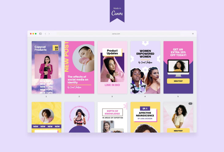 Ladystrategist 10 Joy Instagram Reel Covers Canva Templates instagram canva templates social media templates etsy free canva templates