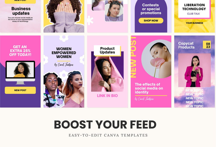 Ladystrategist 10 Joy Instagram Reel Covers Canva Templates instagram canva templates social media templates etsy free canva templates