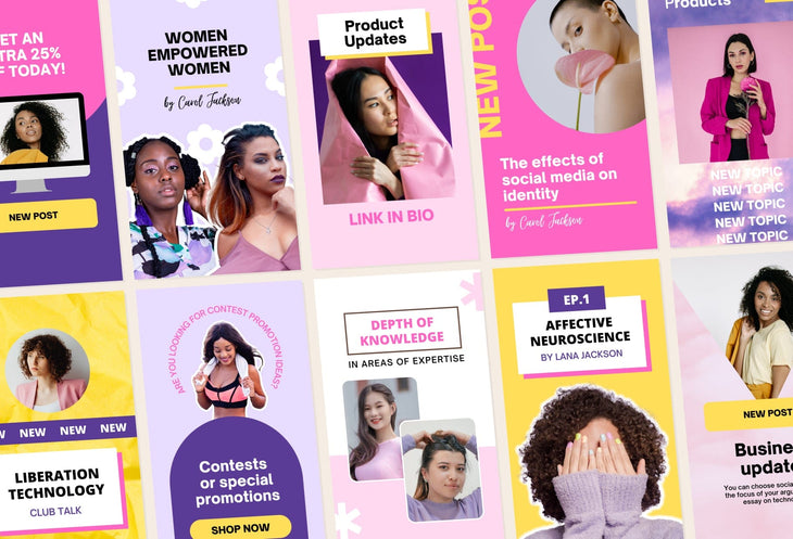 Ladystrategist 10 Joy Instagram Reel Covers Canva Templates instagram canva templates social media templates etsy free canva templates