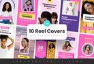 Ladystrategist 10 Sunshine Instagram Reel Covers Canva Templates instagram canva templates social media templates etsy free canva templates
