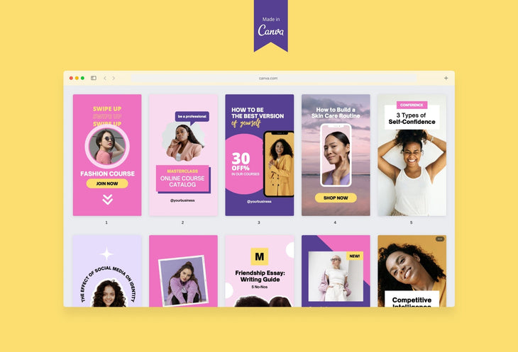 Ladystrategist 10 Sunshine Instagram Reel Covers Canva Templates instagram canva templates social media templates etsy free canva templates