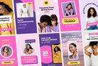 Ladystrategist 10 Sunshine Instagram Reel Covers Canva Templates instagram canva templates social media templates etsy free canva templates