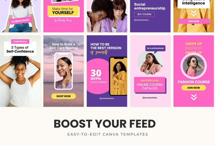 Ladystrategist 10 Sunshine Instagram Reel Covers Canva Templates instagram canva templates social media templates etsy free canva templates