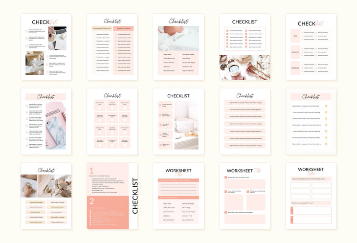 Ladystrategist 105 Page Lead Magnet Creator Kit Worksheet Ebook Workbook Checklist Editable Canva Template instagram canva templates social media templates etsy free canva templates