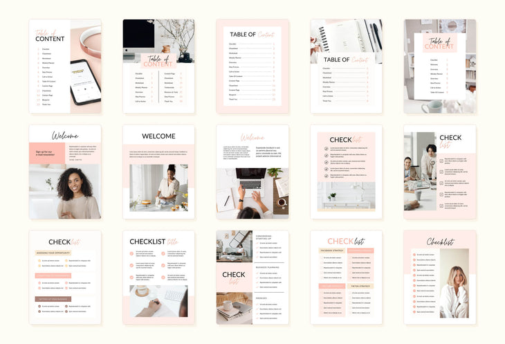 Ladystrategist 105 Page Lead Magnet Creator Kit Worksheet Ebook Workbook Checklist Editable Canva Template instagram canva templates social media templates etsy free canva templates
