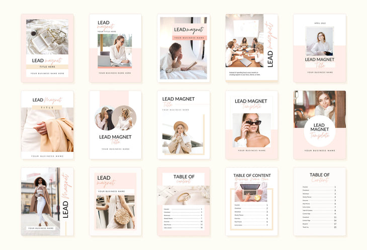Ladystrategist 105 Page Lead Magnet Creator Kit Worksheet Ebook Workbook Checklist Editable Canva Template instagram canva templates social media templates etsy free canva templates