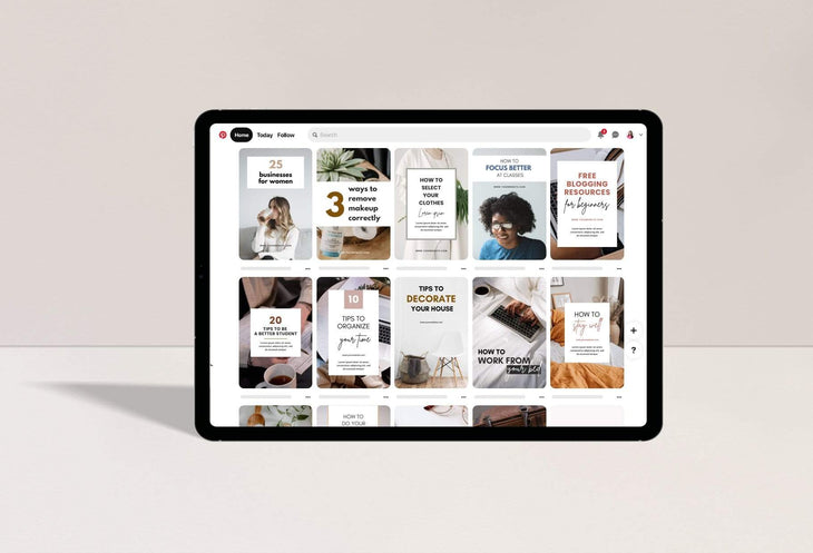 Ladystrategist 14 Modern Pinterest Templates for Bloggers and Coaches in All Industries - Editable Canva Template Pack 03 instagram canva templates social media templates etsy free canva templates