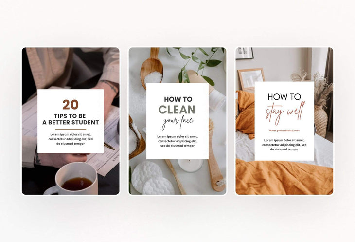 Ladystrategist 14 Modern Pinterest Templates for Bloggers and Coaches in All Industries - Editable Canva Template Pack 03 instagram canva templates social media templates etsy free canva templates