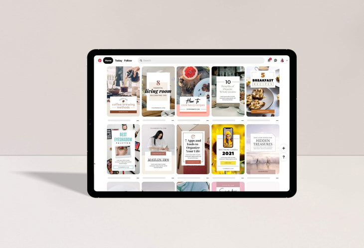 Ladystrategist 14 Modern Pinterest Templates for Bloggers and Coaches in All Industries - Editable Canva Template Pack 05 instagram canva templates social media templates etsy free canva templates
