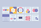 Ladystrategist 20 Accounting Tips and Infographics - Instagram Engagement Posts - Fully Editable Canva Templates instagram canva templates social media templates etsy free canva templates