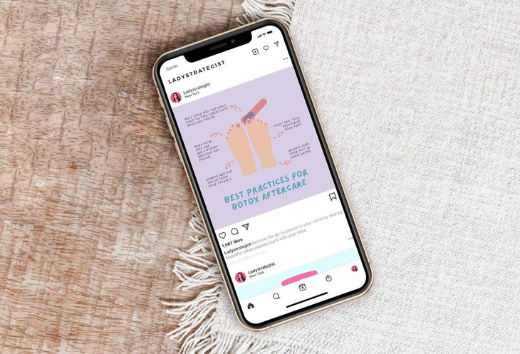 Ladystrategist 20 Beauty Lists Instagram Posts - Fully Editable Canva Templates instagram canva templates social media templates etsy free canva templates