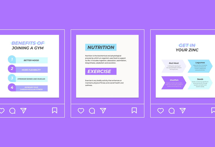 Ladystrategist 20 Fitness Infographics Instagram Posts Fully Editable Canva Templates instagram canva templates social media templates etsy free canva templates