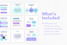 Ladystrategist 20 Fitness Infographics Instagram Posts Fully Editable Canva Templates instagram canva templates social media templates etsy free canva templates