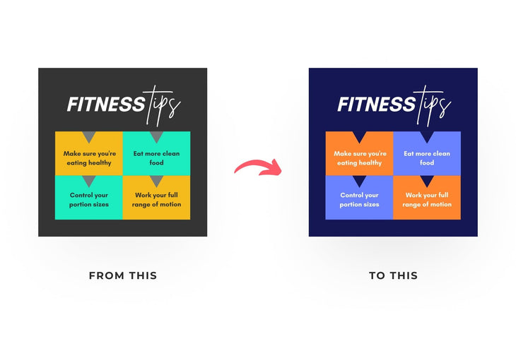 Ladystrategist 20 Fitness Infographics Instagram Posts Fully Editable Canva Templates V2 instagram canva templates social media templates etsy free canva templates