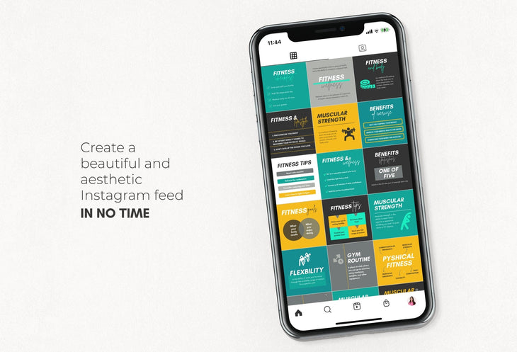 Ladystrategist 20 Fitness Infographics Instagram Posts Fully Editable Canva Templates V2 instagram canva templates social media templates etsy free canva templates