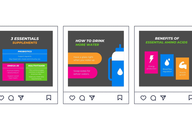 Ladystrategist 20 Fitness Infographics Instagram Posts Fully Editable Canva Templates V3 instagram canva templates social media templates etsy free canva templates