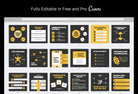 Ladystrategist 20 Fitness Tips and Infographics - Instagram Engagement Posts - Fully Editable Canva Templates instagram canva templates social media templates etsy free canva templates