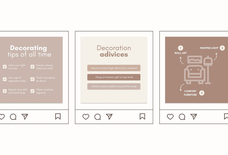 Ladystrategist 20 Interior Design Infographics Instagram Engagement Posts Fully Editable Canva Templates V2 instagram canva templates social media templates etsy free canva templates
