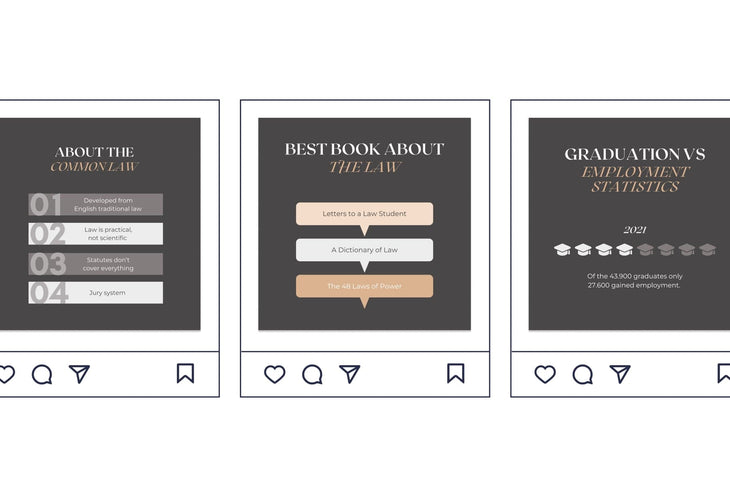 Ladystrategist 20 Law Infographics Instagram Engagement Posts Fully Editable Canva Templates instagram canva templates social media templates etsy free canva templates