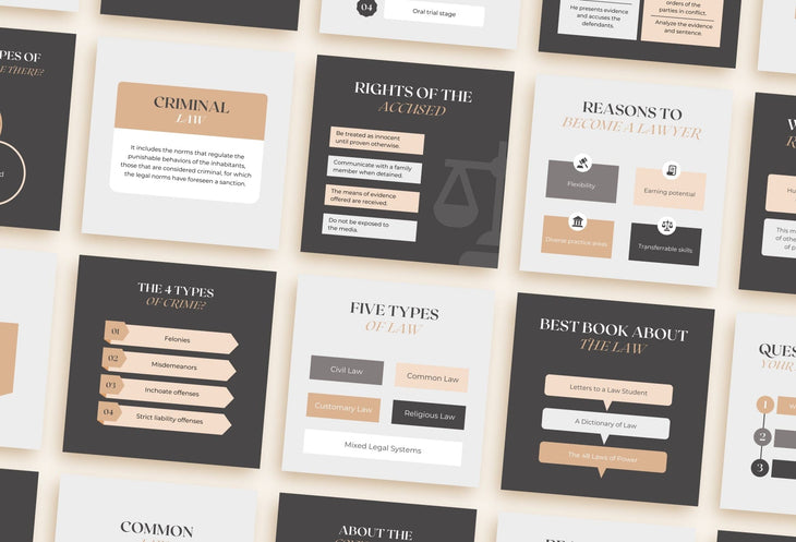 Ladystrategist 20 Law Infographics Instagram Engagement Posts Fully Editable Canva Templates instagram canva templates social media templates etsy free canva templates