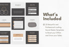 Ladystrategist 20 Law Infographics Instagram Engagement Posts Fully Editable Canva Templates instagram canva templates social media templates etsy free canva templates