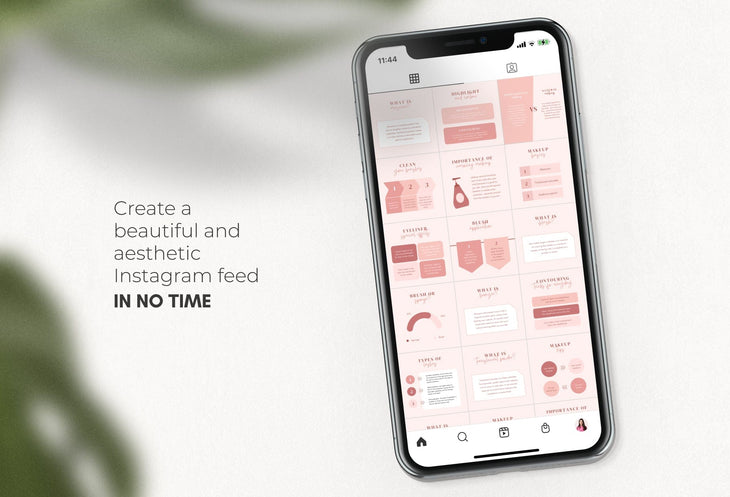 Ladystrategist 20 Makeup Infographics Instagram Posts Fully Editable Canva Templates instagram canva templates social media templates etsy free canva templates