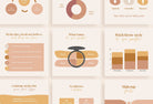 Ladystrategist 20 Makeup Infographics Instagram Posts Fully Editable Canva Templates V2 instagram canva templates social media templates etsy free canva templates