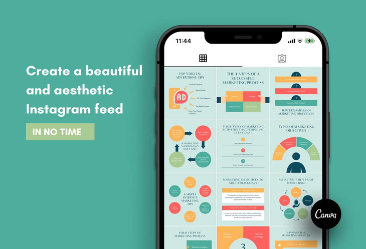 Ladystrategist 20 Marketing Tips and Infographics - Instagram Engagement Posts - Fully Editable Canva Templates instagram canva templates social media templates etsy free canva templates