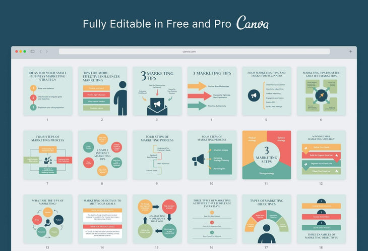 Ladystrategist 20 Marketing Tips and Infographics - Instagram Engagement Posts - Fully Editable Canva Templates instagram canva templates social media templates etsy free canva templates