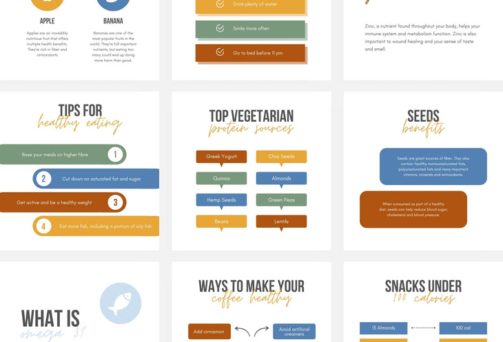 Ladystrategist 20 Nutrition Infographics Instagram Posts Fully Editable Canva Templates instagram canva templates social media templates etsy free canva templates