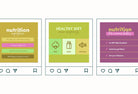 Ladystrategist 20 Nutrition Infographics Instagram Posts Fully Editable Canva Templates V2 instagram canva templates social media templates etsy free canva templates
