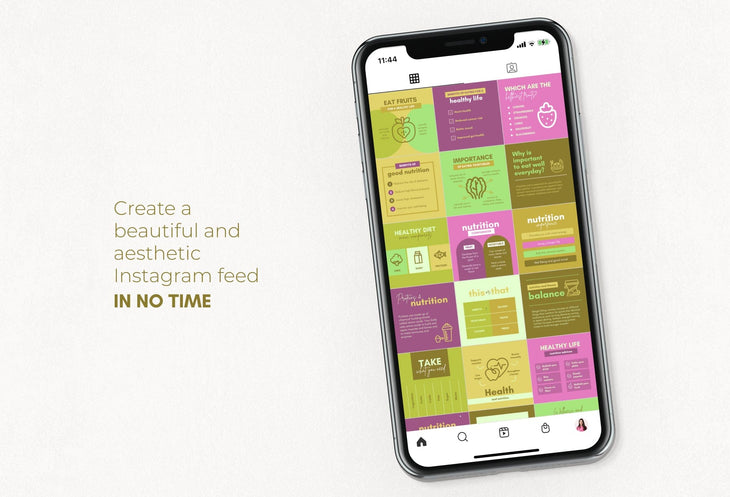 Ladystrategist 20 Nutrition Infographics Instagram Posts Fully Editable Canva Templates V2 instagram canva templates social media templates etsy free canva templates