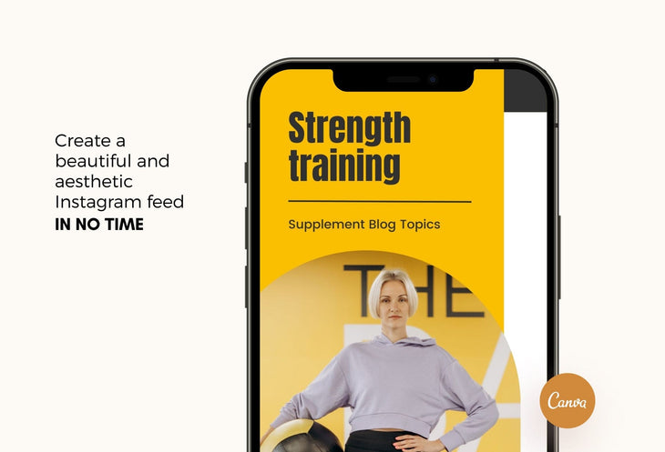 Ladystrategist 20 Power Yellow Instagram Reel Covers Gym Canva Templates instagram canva templates social media templates etsy free canva templates