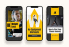 Ladystrategist 20 Power Yellow Instagram Reel Covers Gym Canva Templates instagram canva templates social media templates etsy free canva templates