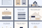 Ladystrategist 20 Real Estate Infographics Instagram Engagement Posts Fully Editable Canva Templates instagram canva templates social media templates etsy free canva templates