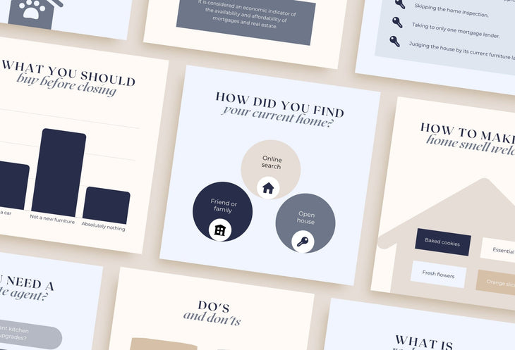 Ladystrategist 20 Real Estate Infographics Instagram Engagement Posts Fully Editable Canva Templates instagram canva templates social media templates etsy free canva templates