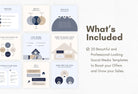 Ladystrategist 20 Real Estate Infographics Instagram Engagement Posts Fully Editable Canva Templates instagram canva templates social media templates etsy free canva templates