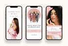 Ladystrategist 20 Rose Gold Instagram Reel Covers Canva Templates instagram canva templates social media templates etsy free canva templates