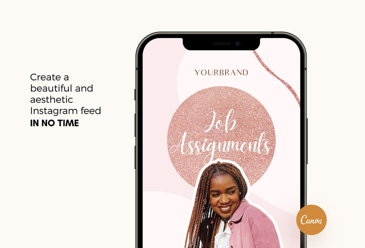 Ladystrategist 20 Rose Gold Instagram Reel Covers Canva Templates instagram canva templates social media templates etsy free canva templates