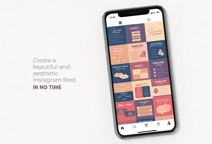 Ladystrategist 20 Skin Care Infographics Instagram Posts Fully Editable Canva Templates V2 instagram canva templates social media templates etsy free canva templates