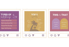 Ladystrategist 20 Travel Infographics Instagram Engagement Posts Fully Editable Canva Templates V2 instagram canva templates social media templates etsy free canva templates