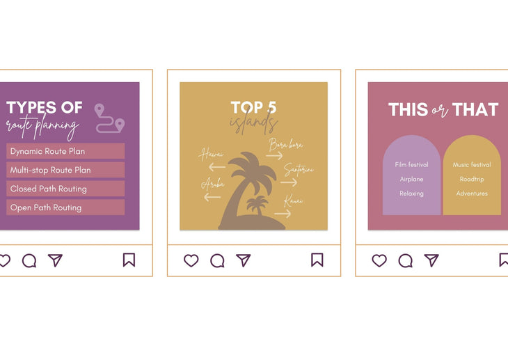 Ladystrategist 20 Travel Infographics Instagram Engagement Posts Fully Editable Canva Templates V2 instagram canva templates social media templates etsy free canva templates