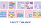 Ladystrategist 20 Travel Lists Instagram Posts - Fully Editable Canva Templates instagram canva templates social media templates etsy free canva templates