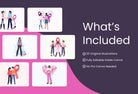 Ladystrategist 20 Unique Breast Cancer Awareness Illustrations Fully Editable in Canva instagram canva templates social media templates etsy free canva templates