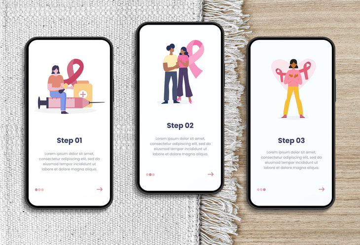 Ladystrategist 20 Unique Breast Cancer Awareness Illustrations Fully Editable in Canva instagram canva templates social media templates etsy free canva templates