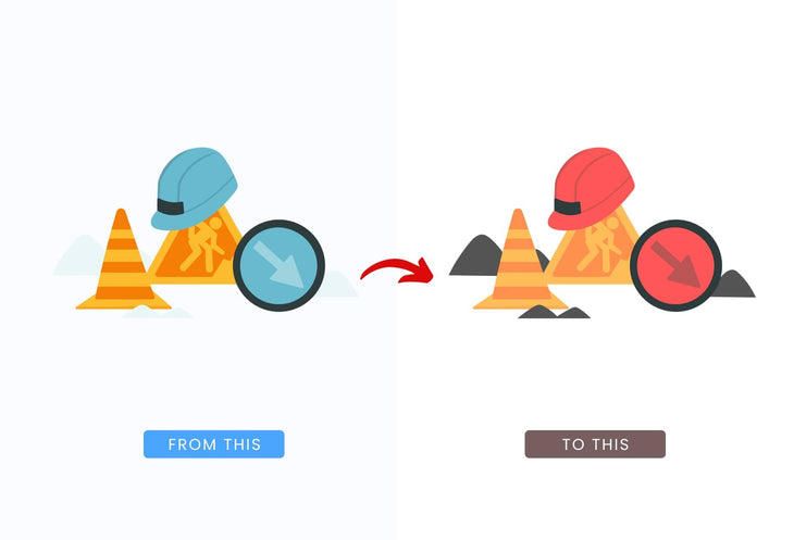 Ladystrategist 20 Unique Construction Conceptual Illustrations Fully Editable in Canva instagram canva templates social media templates etsy free canva templates