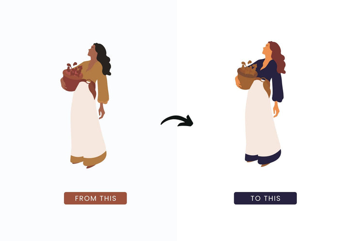 Ladystrategist 20 Unique Cute Bohemian Illustrations Fully Editable in Canva instagram canva templates social media templates etsy free canva templates